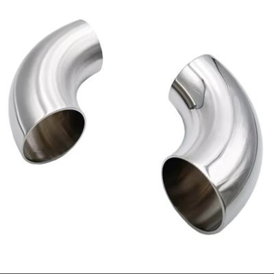 좋은 가격 위생 스테인레스 스틸 90도 파이프 연결 웰딩 팔꿈치 웰딩 꿰매지 않는 팔꿈치 파이프 피팅 온라인으로